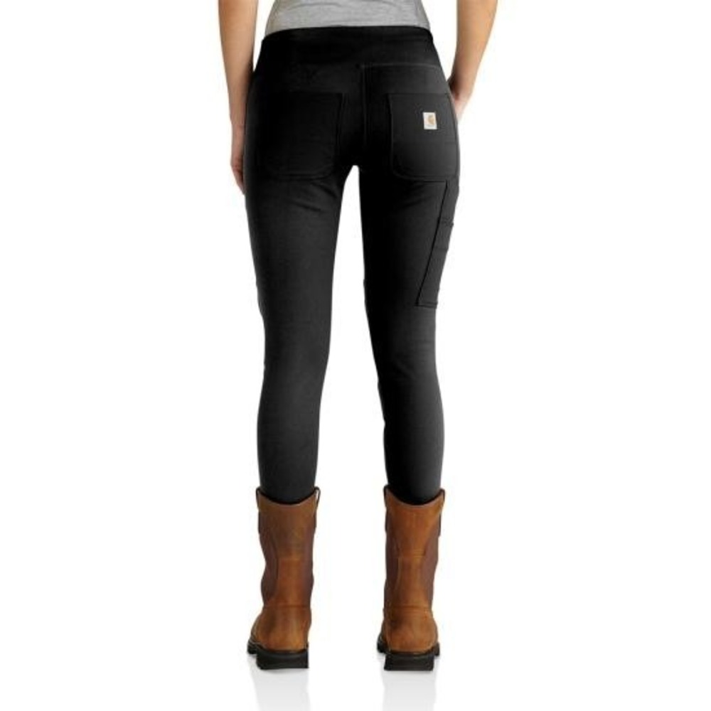 Carhartt Large 12 14 Force Fitted Utility Black Leggings Pants 102482 NO4 NWOT - Picture 2 of 6